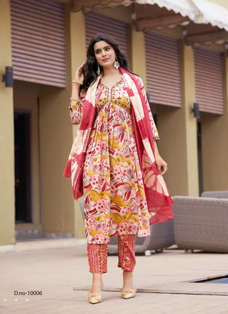 Pooja Vol 10 By Mystic 9 Rayon Kurti With Bottom Dupatta Orders In India